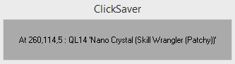 ClickSaver item on the ground: Other detected